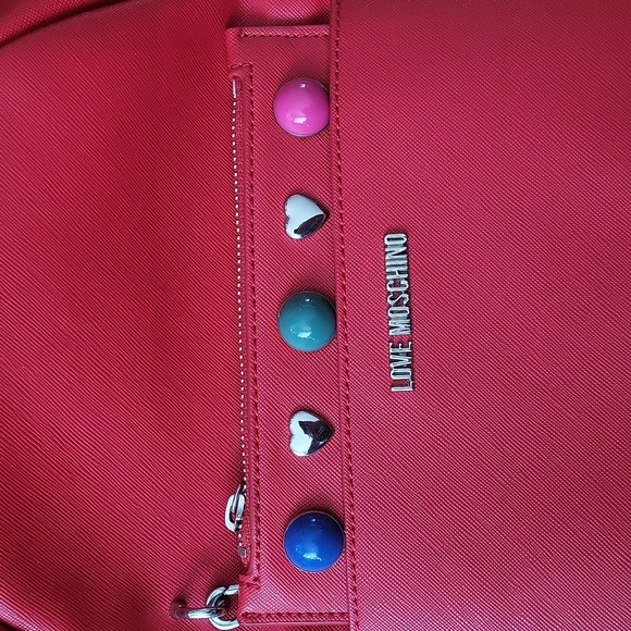 Love mochino red backpack - Picture 2 of 6